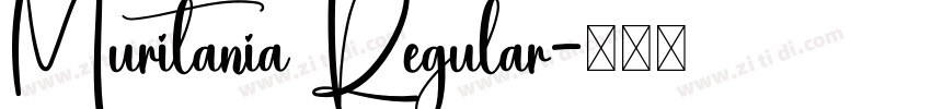Muritania Regular字体转换